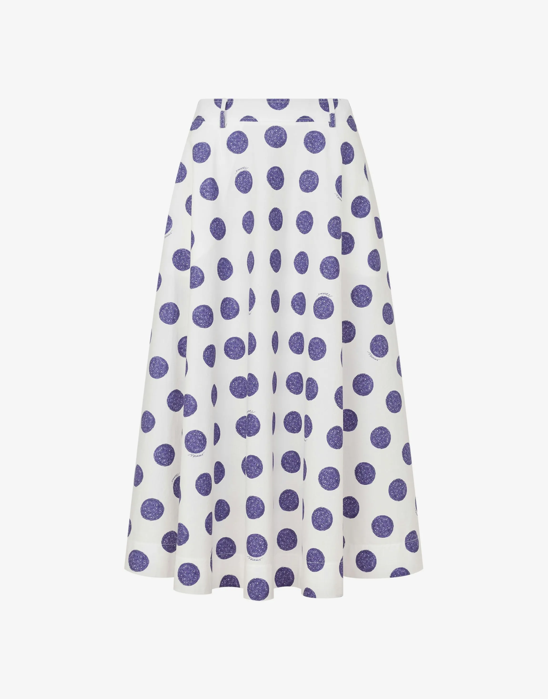 Biro Polka Dots poplin skirt