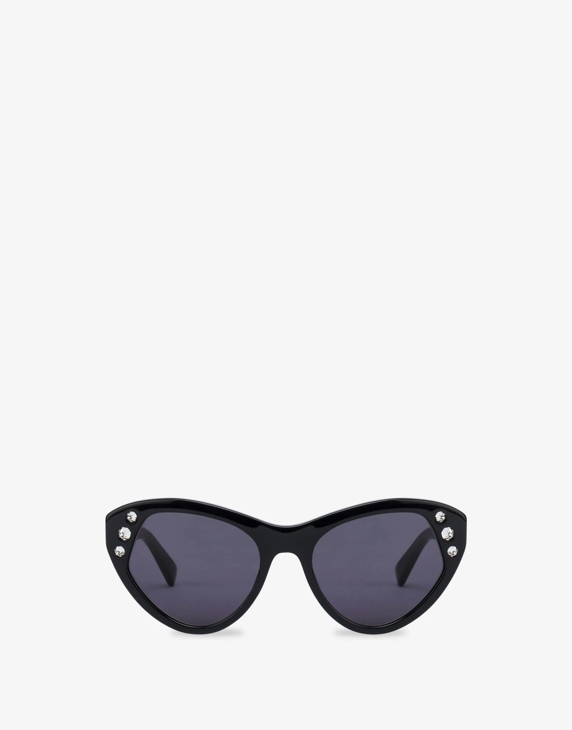 Cat eye sunglasses with rhinestones