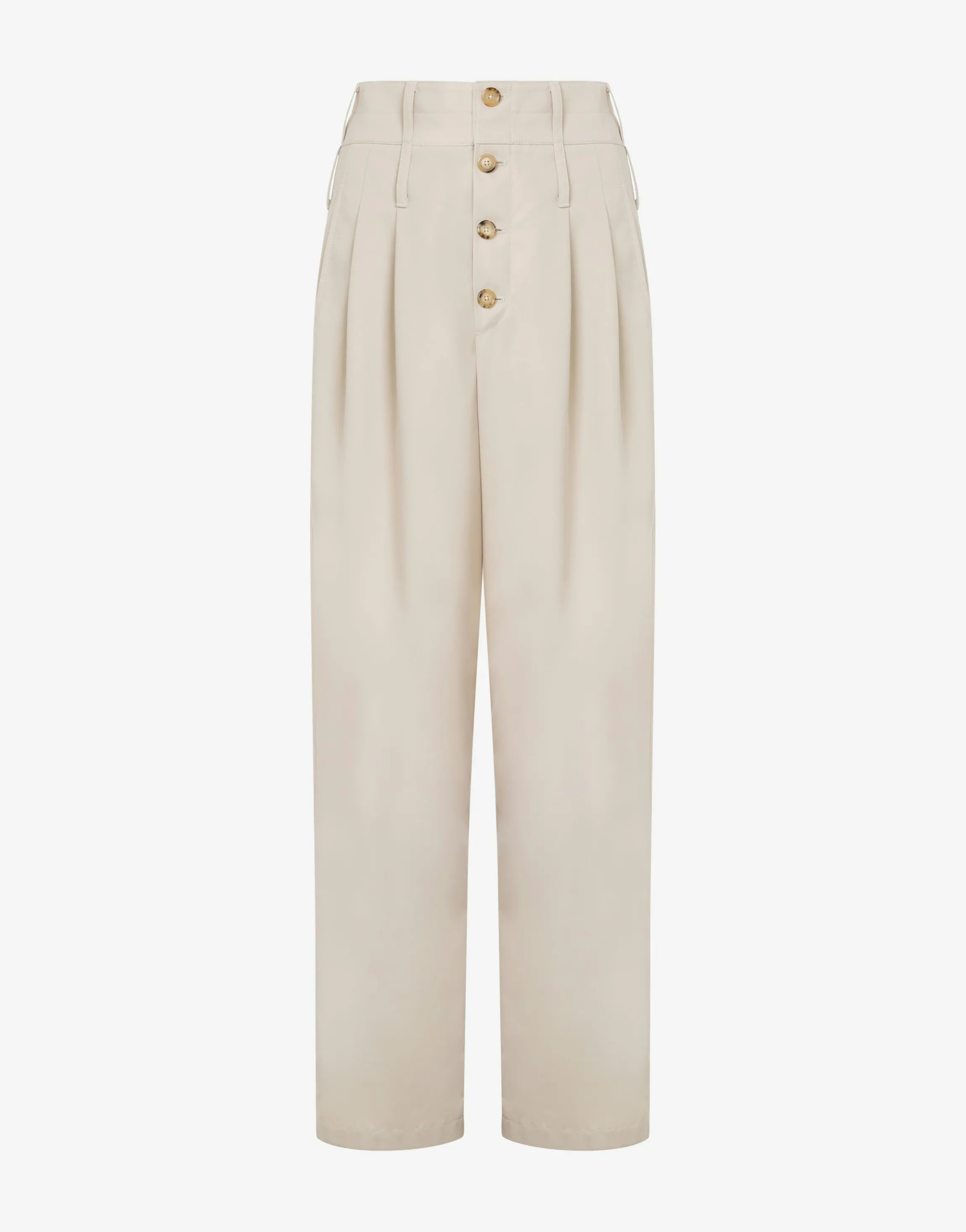 Gabardine Trousers with Trench Details