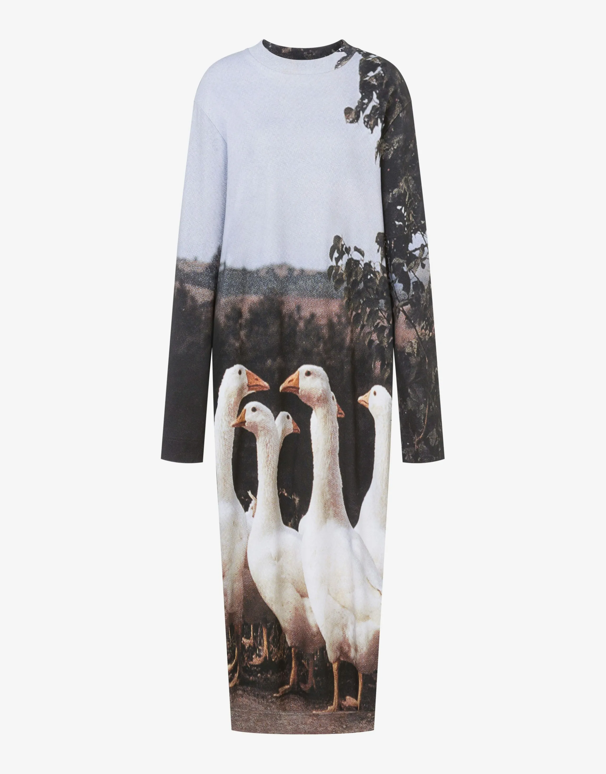 Interlock Dress Goose Print