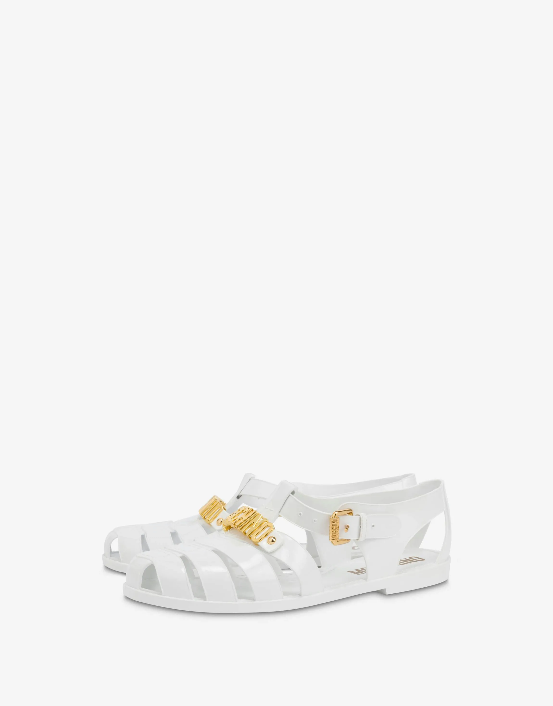 Jelly sandals with Lettering logo