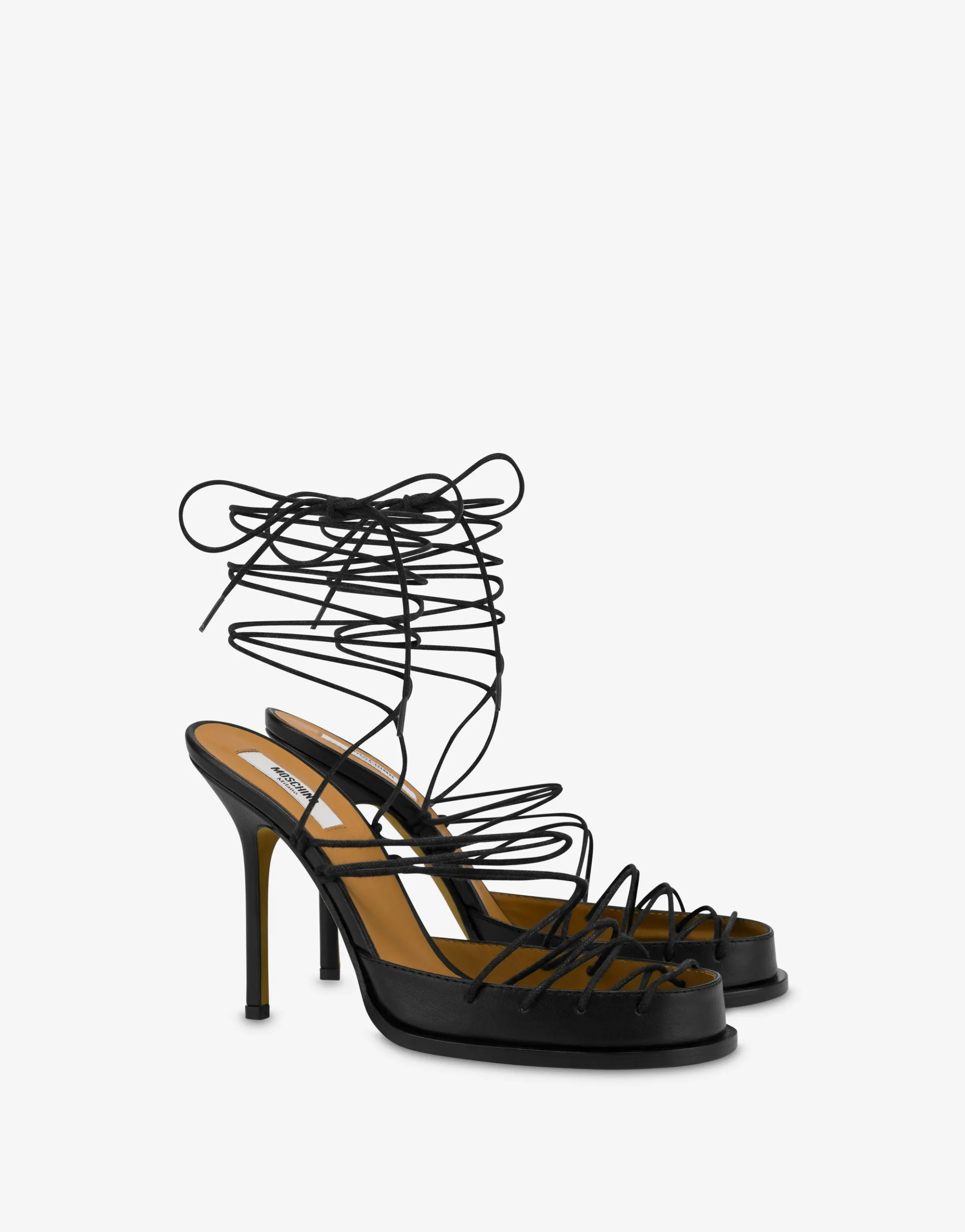 Laced High Calf Sandals