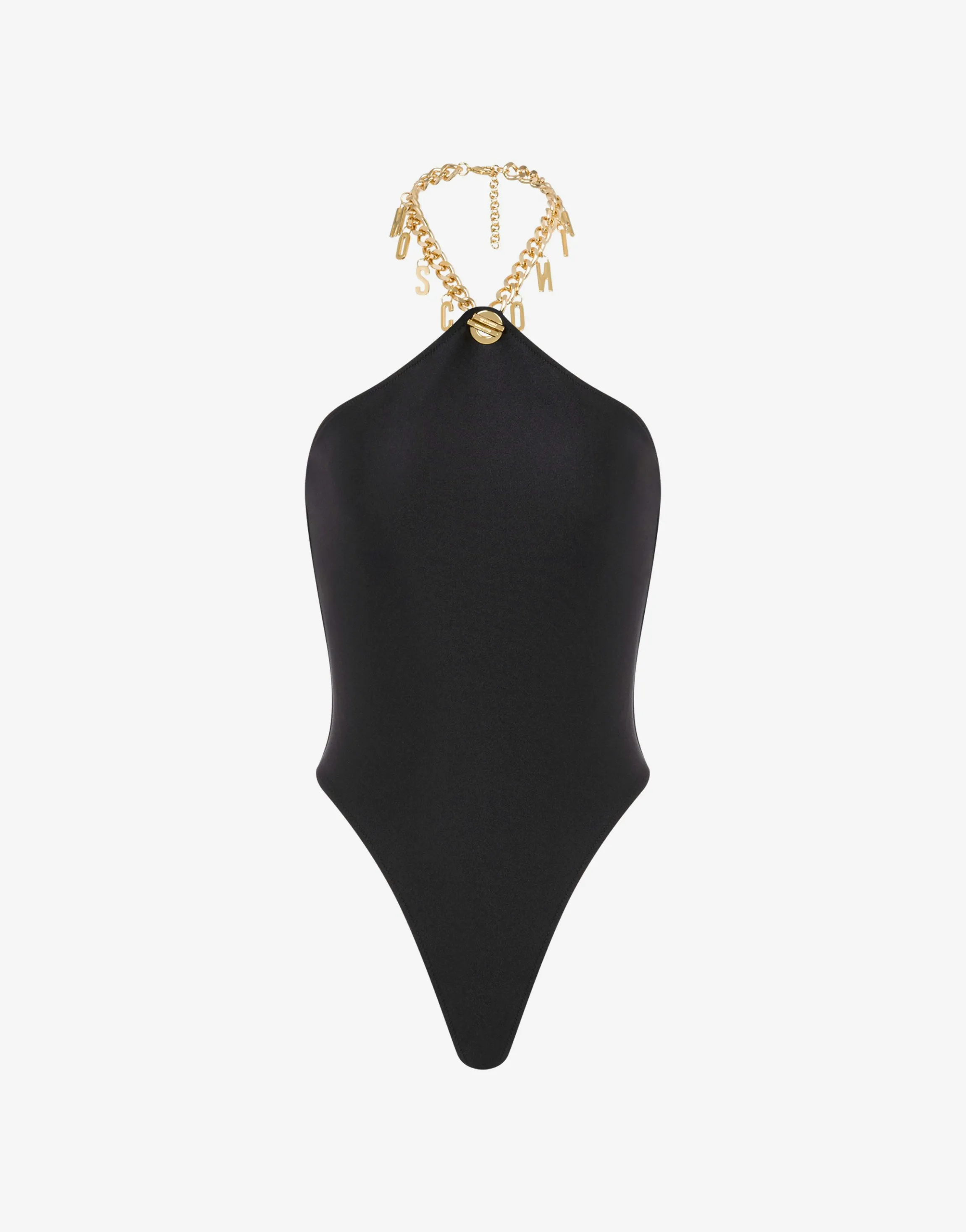 Lettering Charm One-piece Swimsuit