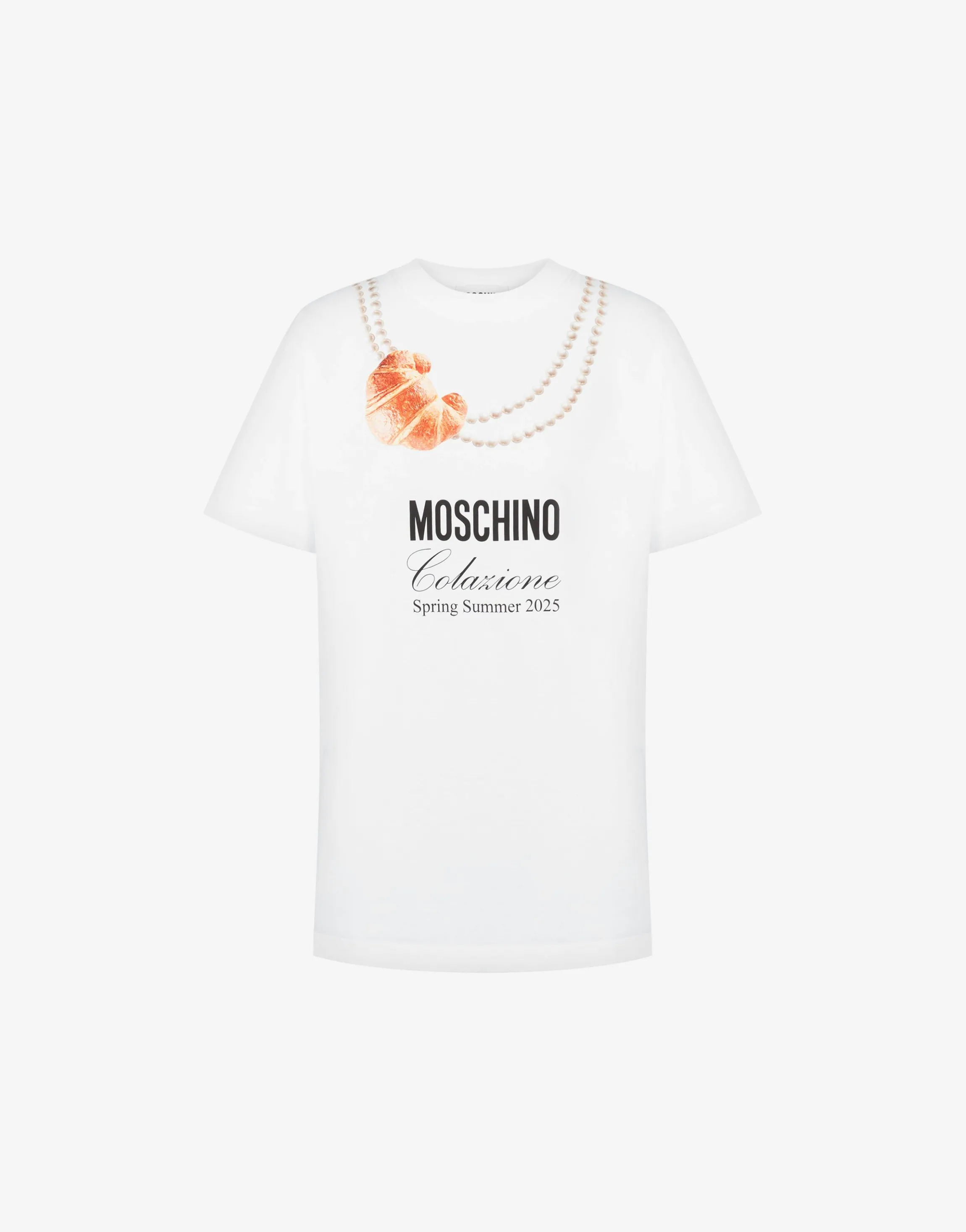 Organic Jersey T-shirt Moschino Breakfast