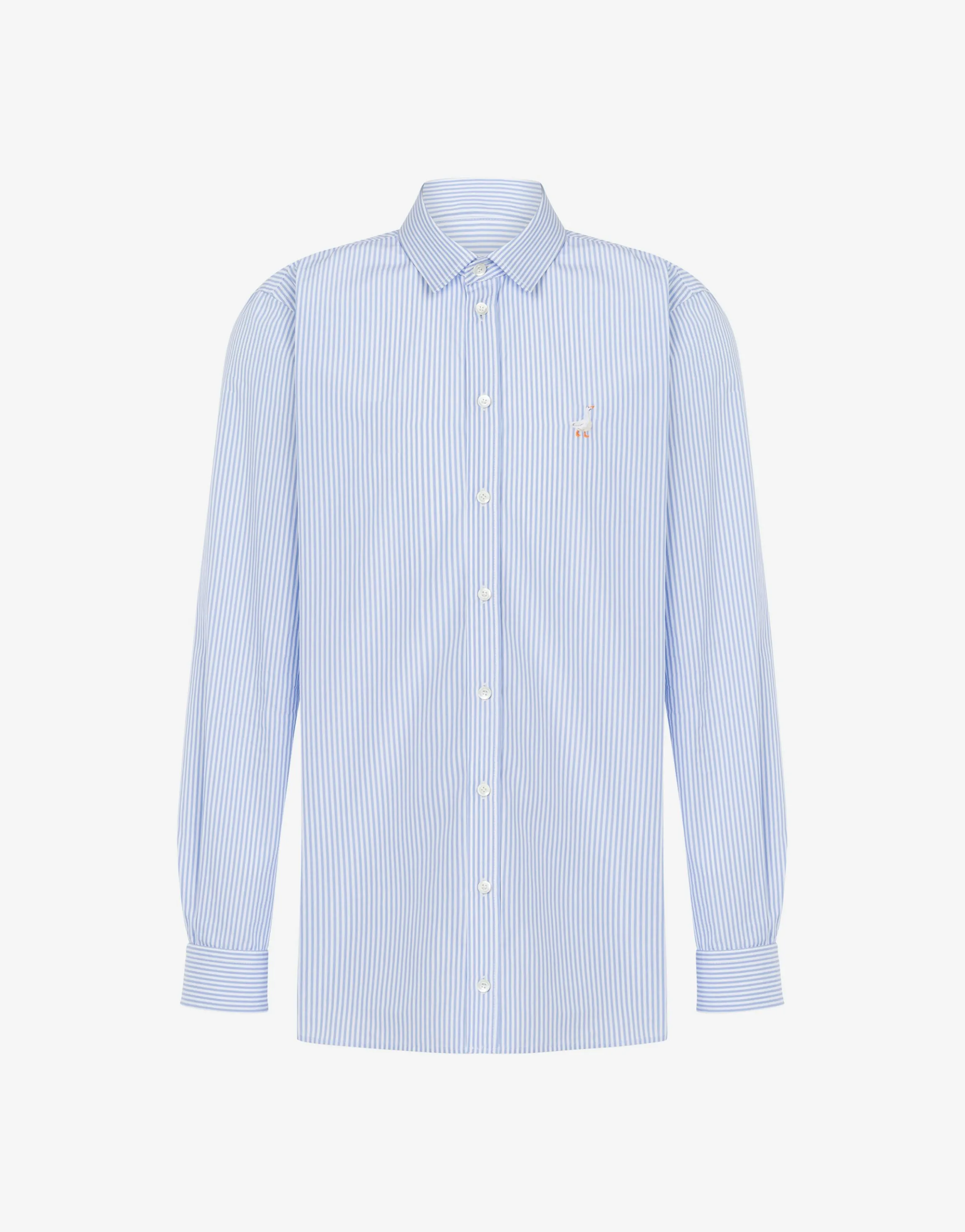 Poplin Shirt Goose Embroidery