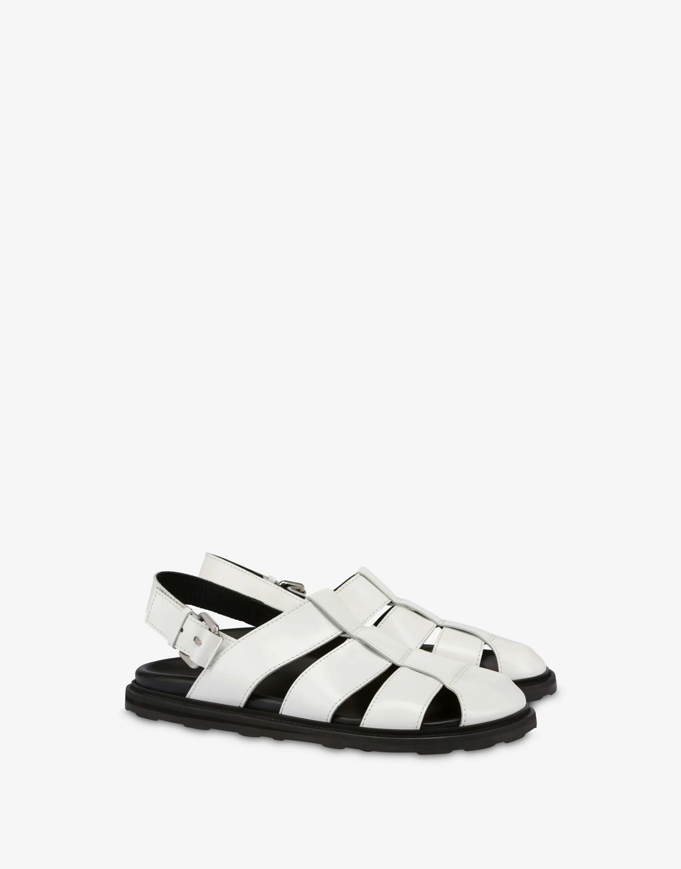 Sandals in brushed calf leather Sporty