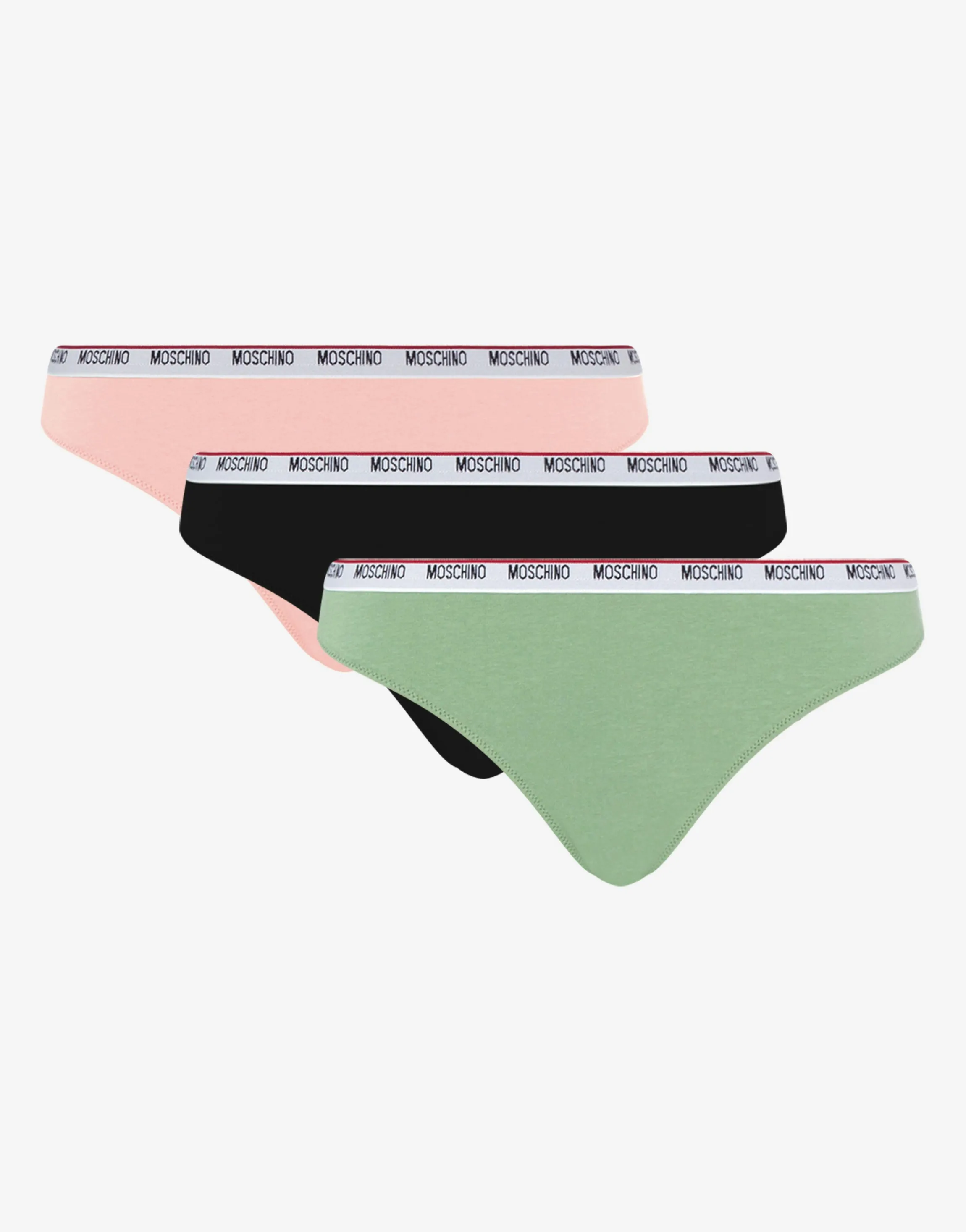 Set of 3 Stretch Jersey Briefs Logo Band