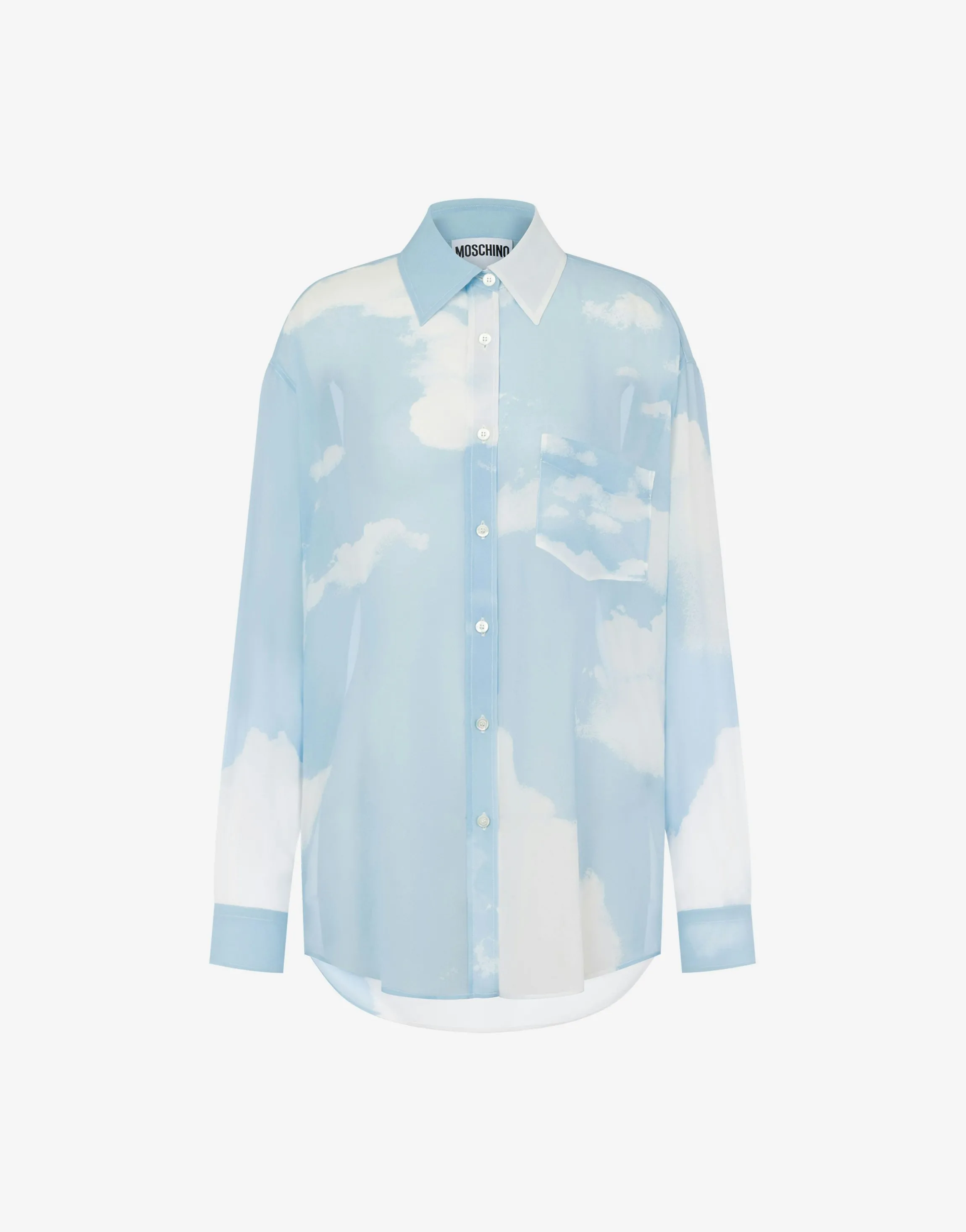 Shirt in georgette ""In The Cloud""