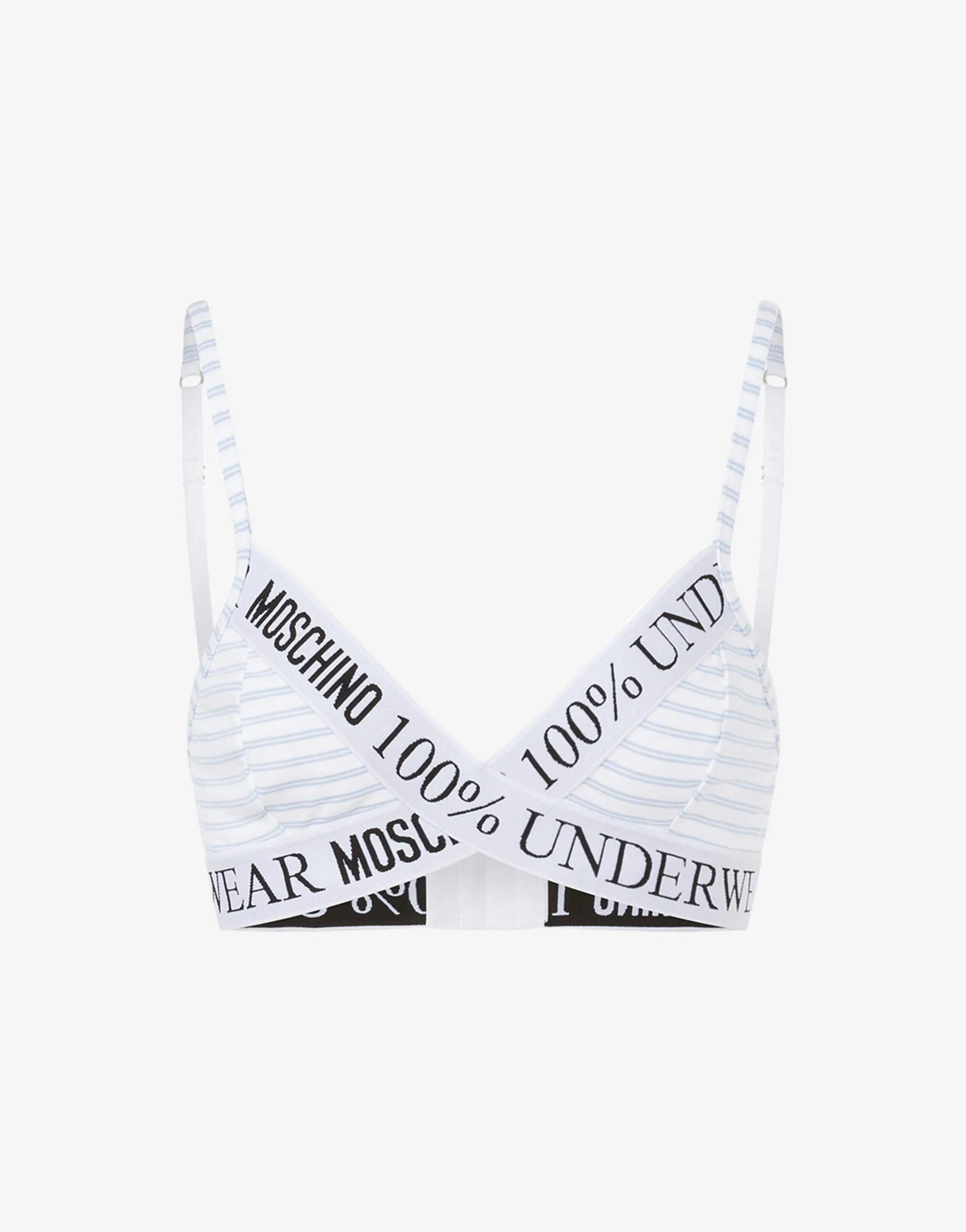 Striped Stretch Jersey Bra