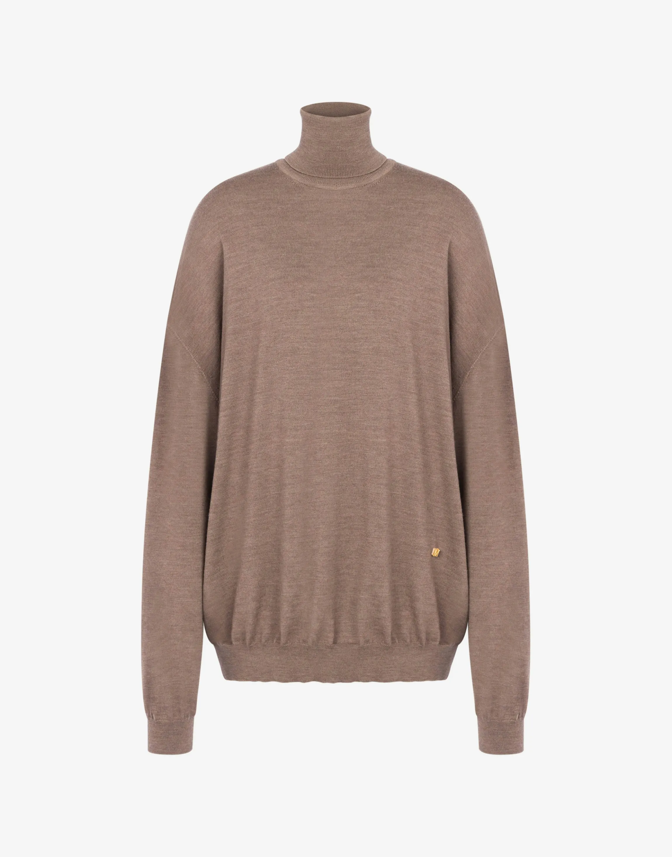 Turtleneck sweater in wool Golden M