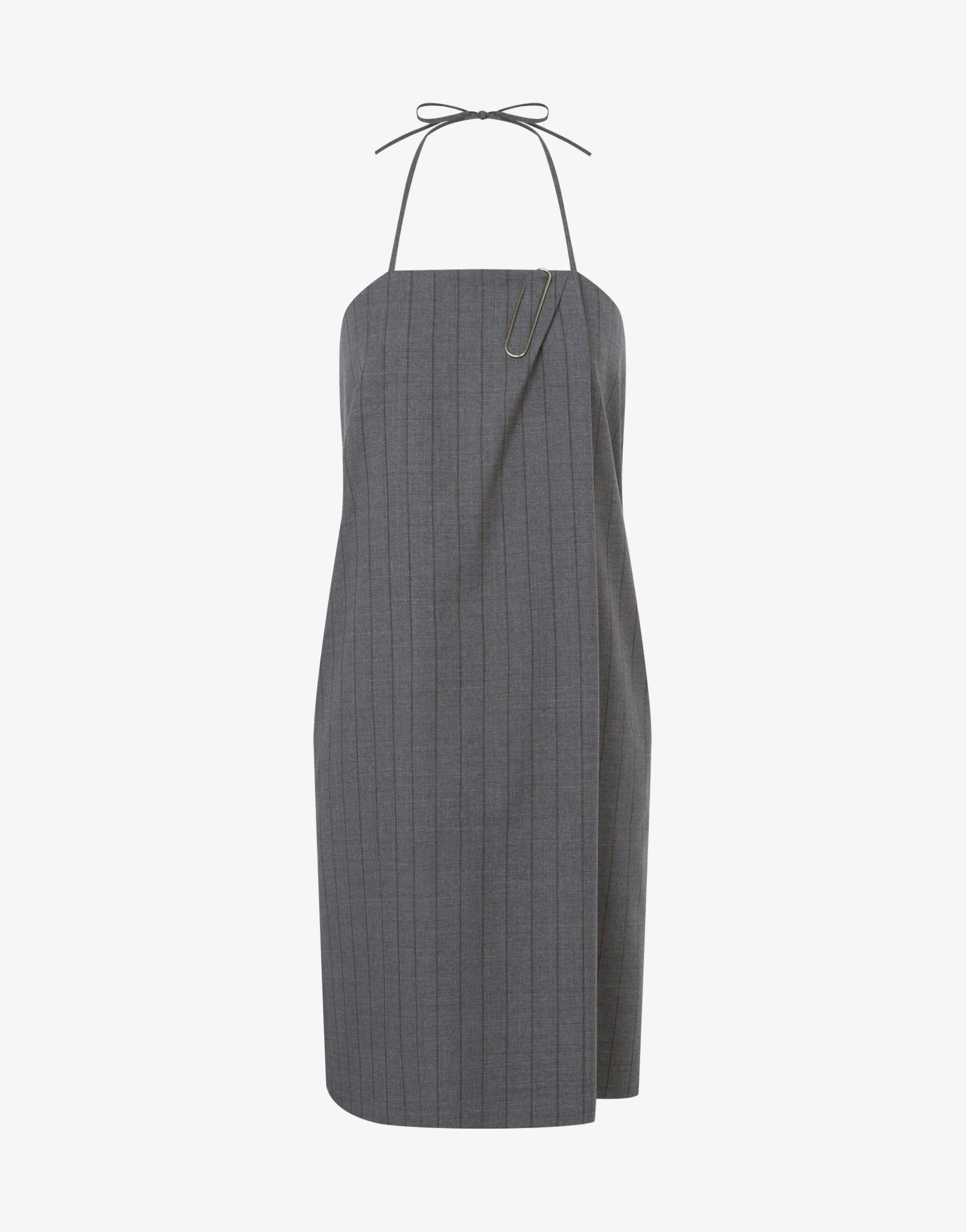 Wool Pinstripe Dress Office Inspiration